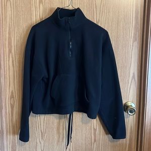 VS Pink Woman’s XS Half Zip Fleece Cropped Pullover